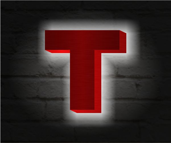 Световые буквы из нержавейки цветные (контражурная подсветка)