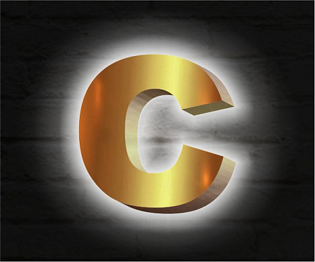 Золотые буквы в Москве Золотые буквы