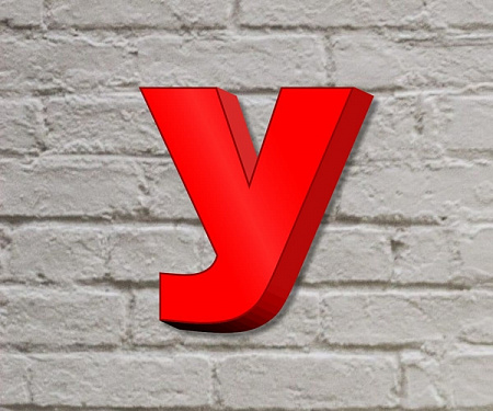 Буквы из жидкого акрила