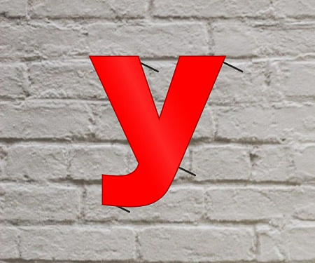 Плоские буквы с подсветкой