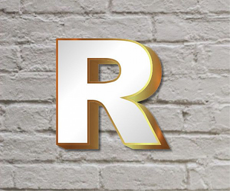 Световые буквы из нержавейки золотые (световое лицо) в Москве Световые буквы из нержавейки золотые (световое лицо)