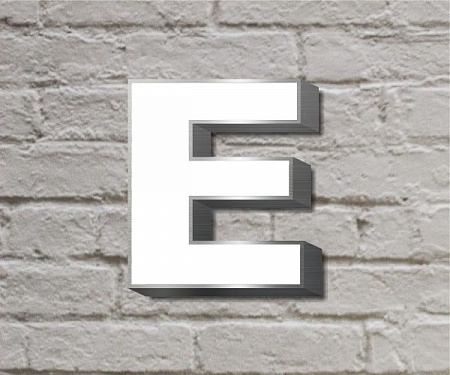 Световые буквы из нержавейки серебряные (световое лицо) в Москве Световые буквы из нержавейки серебряные (световое лицо)