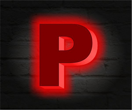 Буквы с торцевой подсветкой в Москве Буквы с торцевой подсветкой