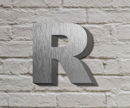 Объемные буквы из нержавейки серебро/цветные по Ral (без подсветки) в Москве Объемные буквы из нержавейки серебро/цветные по Ral (без подсветки)